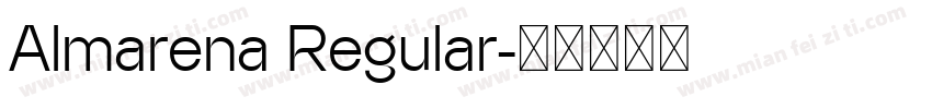 Almarena Regular字体转换